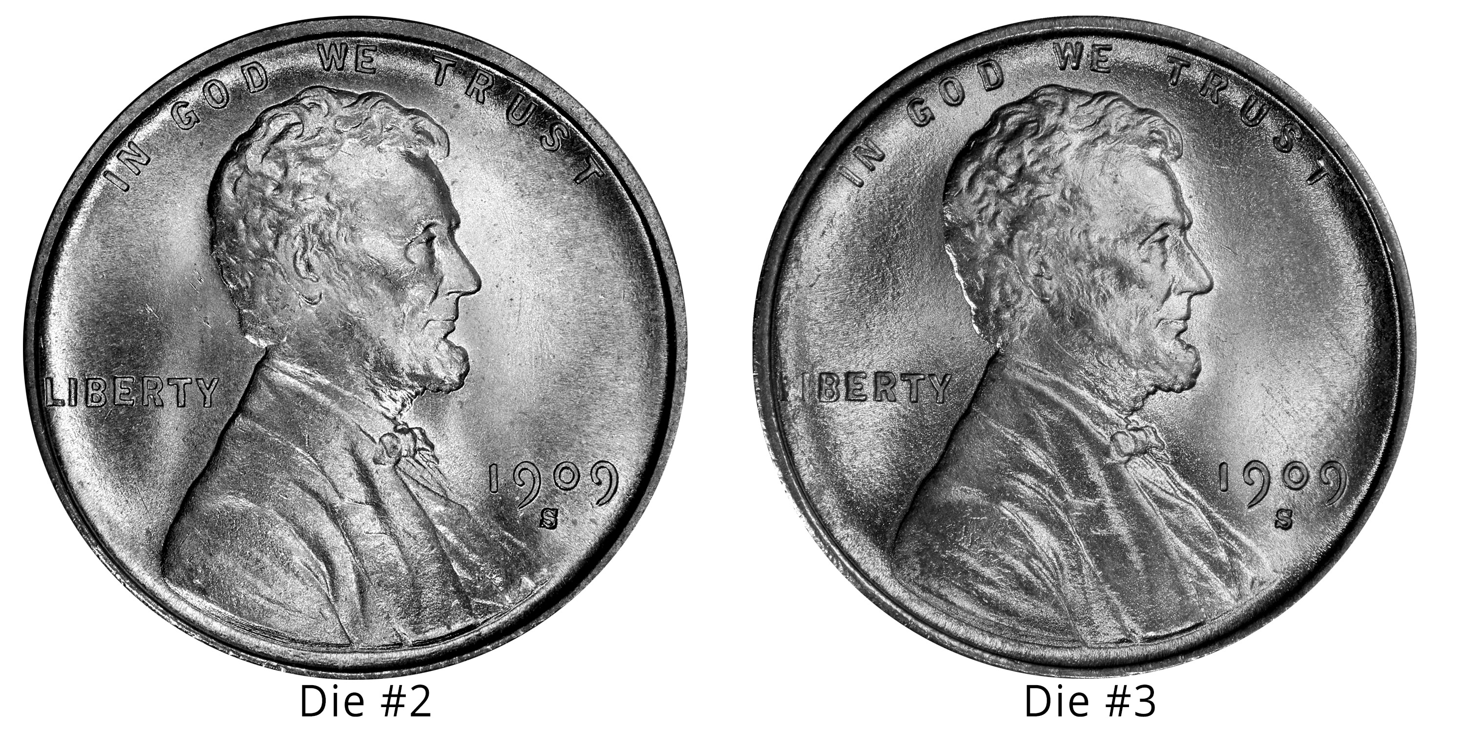 Comparison plate — Die #02 vs Die #03