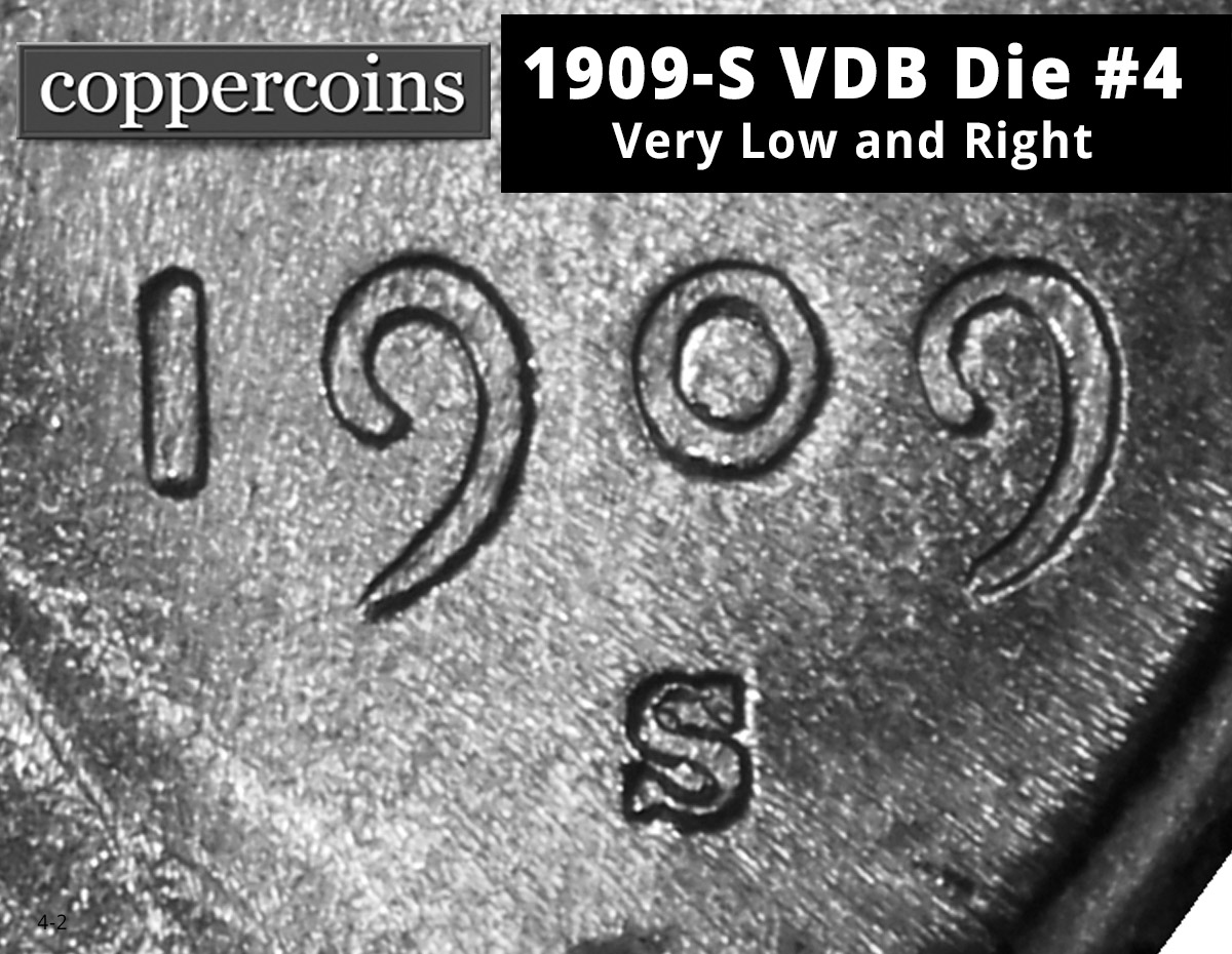 1909-S VDB Die #04 — very low/right mint mark