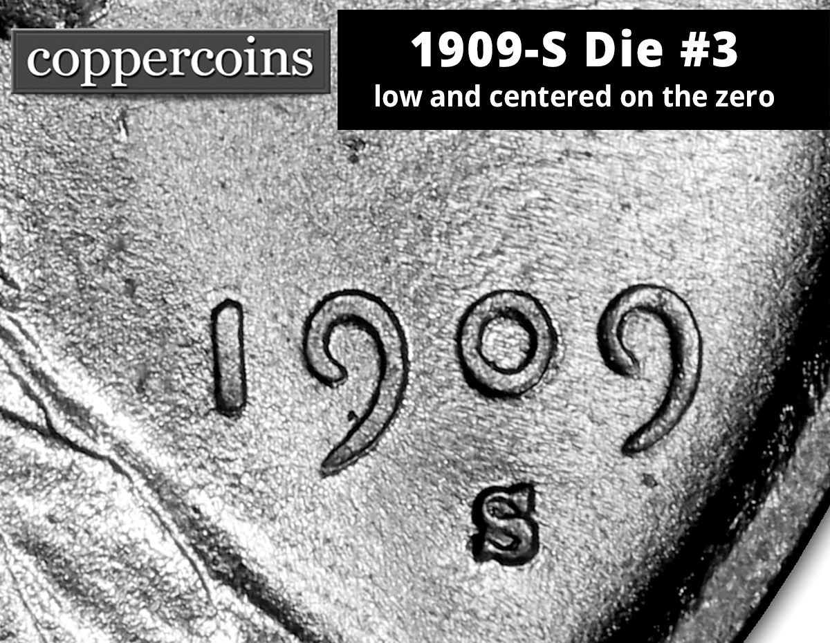 1909-S Die #03 — low/right mint mark
