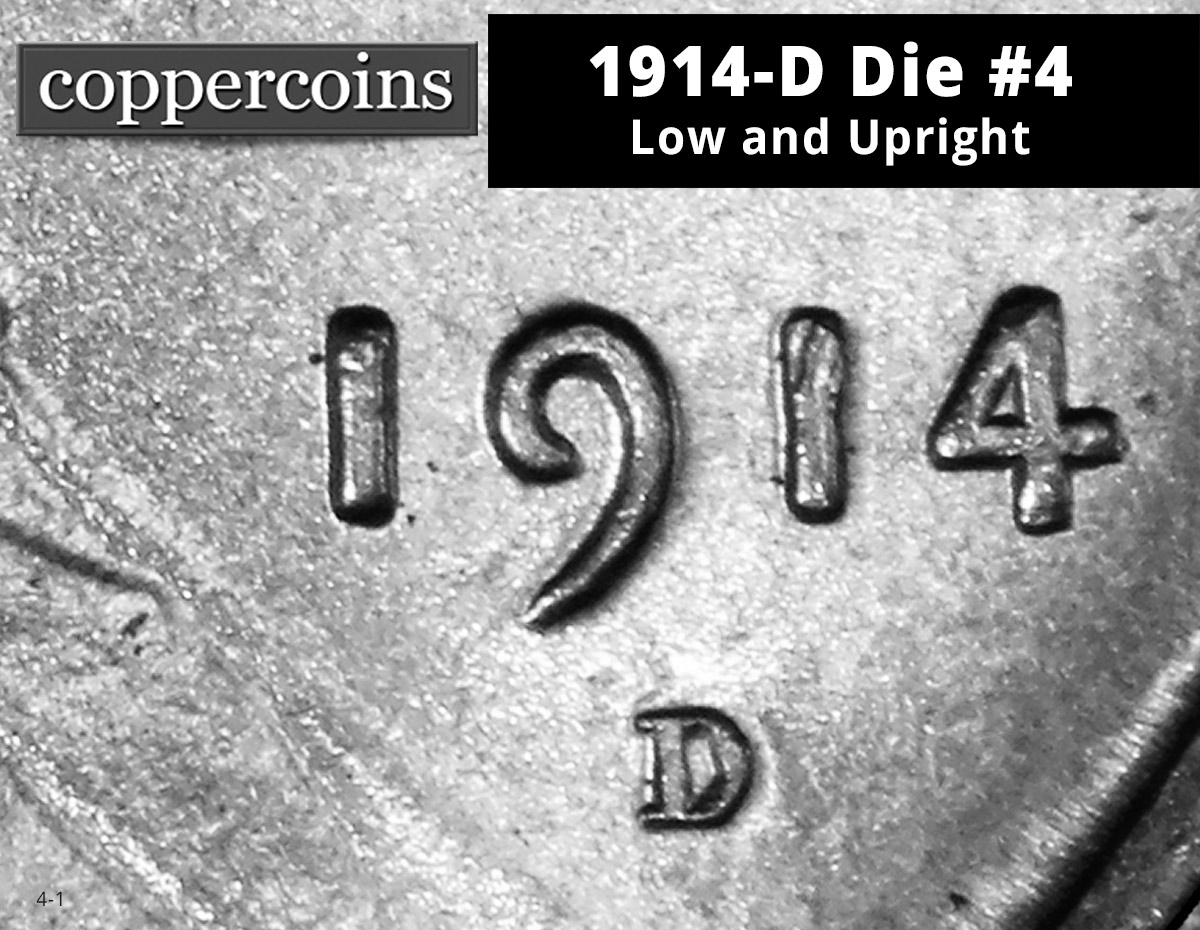 1914-D Die #04 — scarce “normal” position die